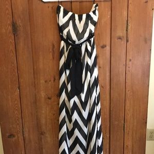 Black and white Maxi Dress